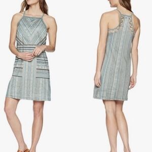 Prana Ardor razor back dress athletic summer geometric size small